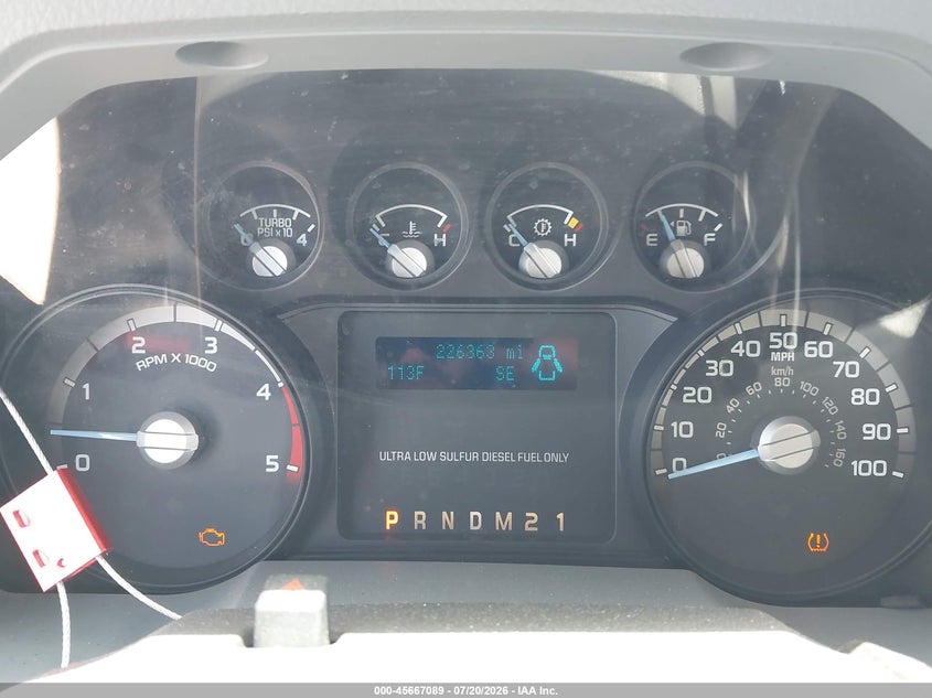 2011 Ford F-550 super duty VIN 1FT7W2AT3BEC10812 IAAI salvage auction — ENGINE DAMAGE, Original (Texas), sold $1,600 on 2026-07-30 (photo 7)