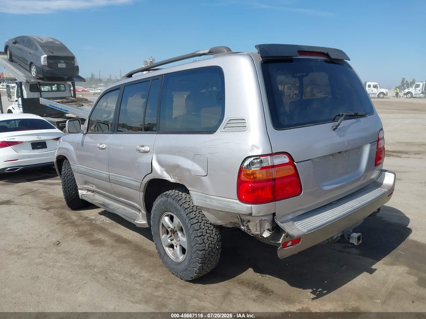 2001 Toyota Land cruiser VIN JTEHT05J712003703 IAAI salvage auction — LEFT REAR, Salvage (California), sold $525 on 2026-07-31 (photo 3)