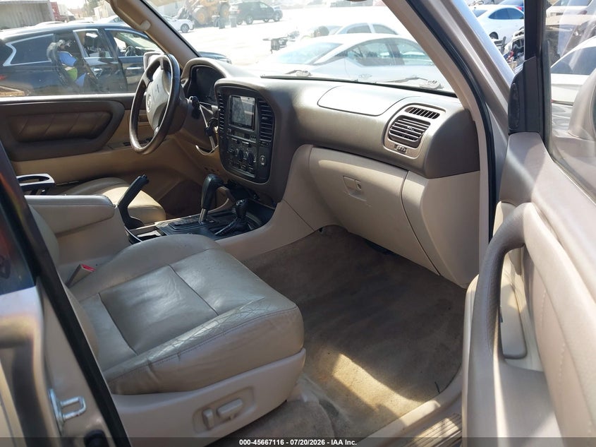 2001 Toyota Land cruiser VIN JTEHT05J712003703 IAAI salvage auction — LEFT REAR, Salvage (California), sold $525 on 2026-07-31 (photo 5)