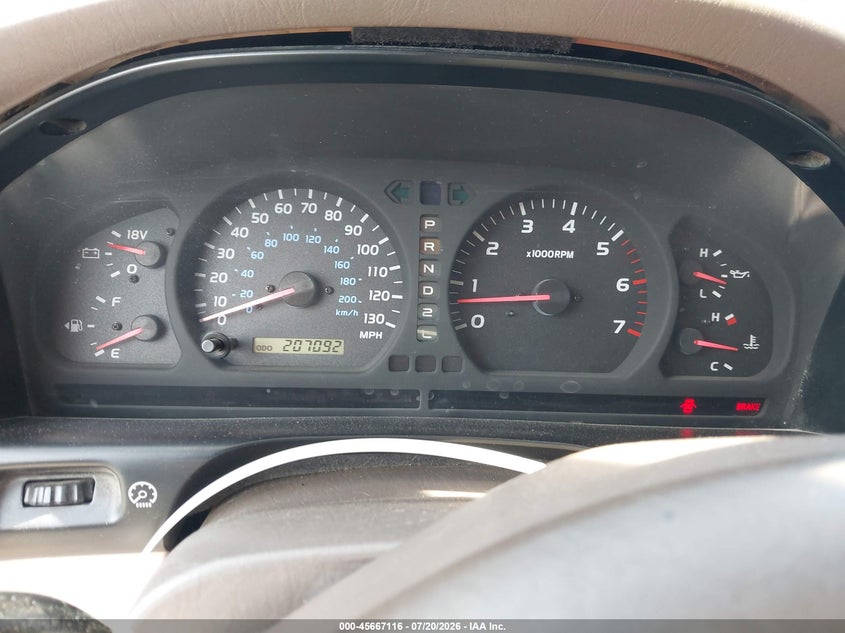 2001 Toyota Land cruiser VIN JTEHT05J712003703 IAAI salvage auction — LEFT REAR, Salvage (California), sold $525 on 2026-07-31 (photo 7)