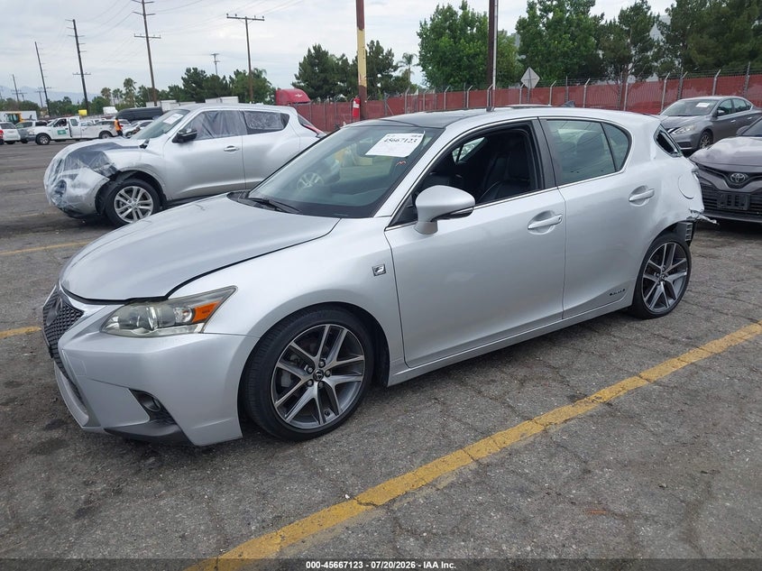 2014 Lexus Ct VIN JTHKD5BH2E2198894 IAAI salvage auction — REAR END, Salvage (California), sold $2,500 on 2026-07-28 (photo 2)