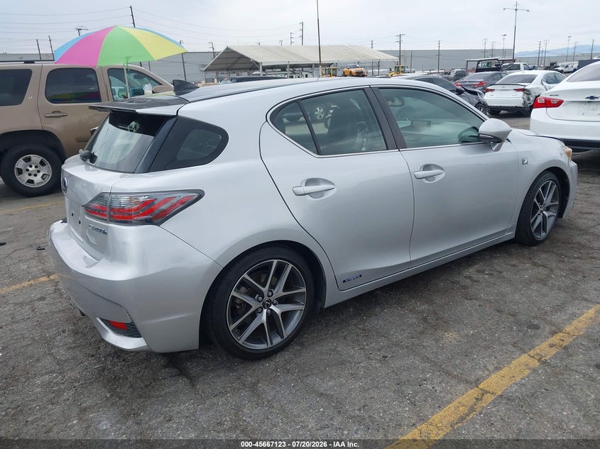 2014 Lexus Ct VIN JTHKD5BH2E2198894 IAAI salvage auction — REAR END, Salvage (California), sold $2,500 on 2026-07-28 (photo 4)