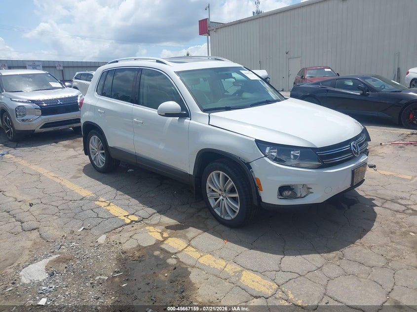 2015 Volkswagen Tiguan VIN WVGBV7AX6FW537861 IAAI salvage auction — FRONT END, Salvage (Georgia), sold $1,600 on 2026-08-19 (photo 1)