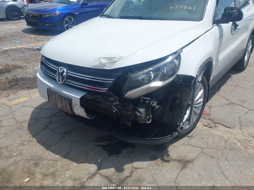 2015 Volkswagen Tiguan VIN WVGBV7AX6FW537861 IAAI salvage auction — FRONT END, Salvage (Georgia), sold $1,600 on 2026-08-19 (photo 6)