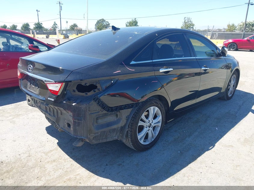 2011 Hyundai Sonata VIN 5NPEC4AC1BH063143 IAAI salvage auction — REAR END, Salvage (California), sold $825 on 2026-08-01 (photo 4)