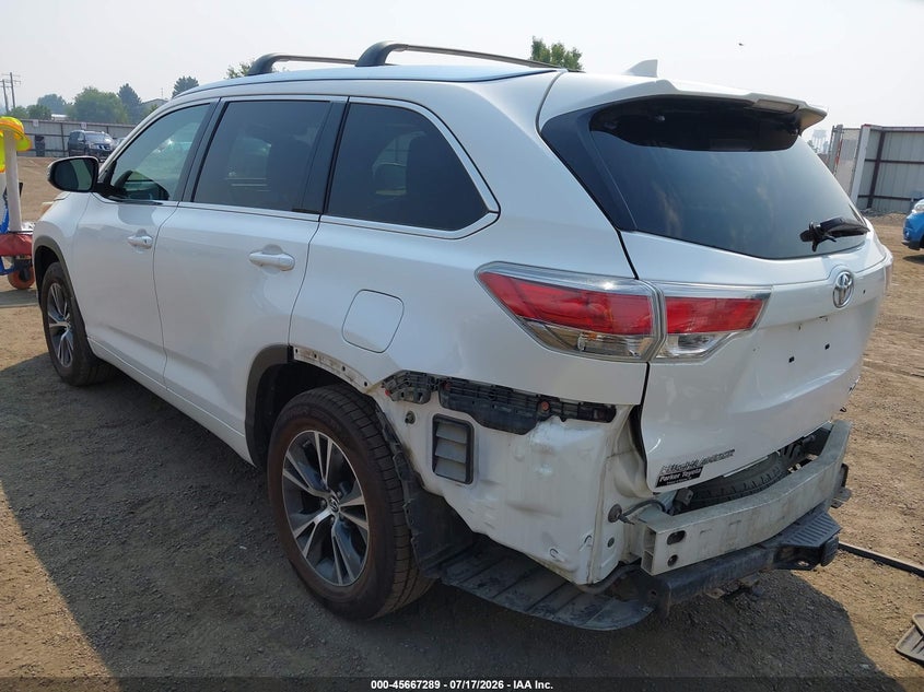 2016 Toyota Highlander VIN 5TDJKRFH1GS246014 IAAI salvage auction — RIGHT SIDE, Salvage Title, sold $3,050 on 2026-07-28 (photo 3)