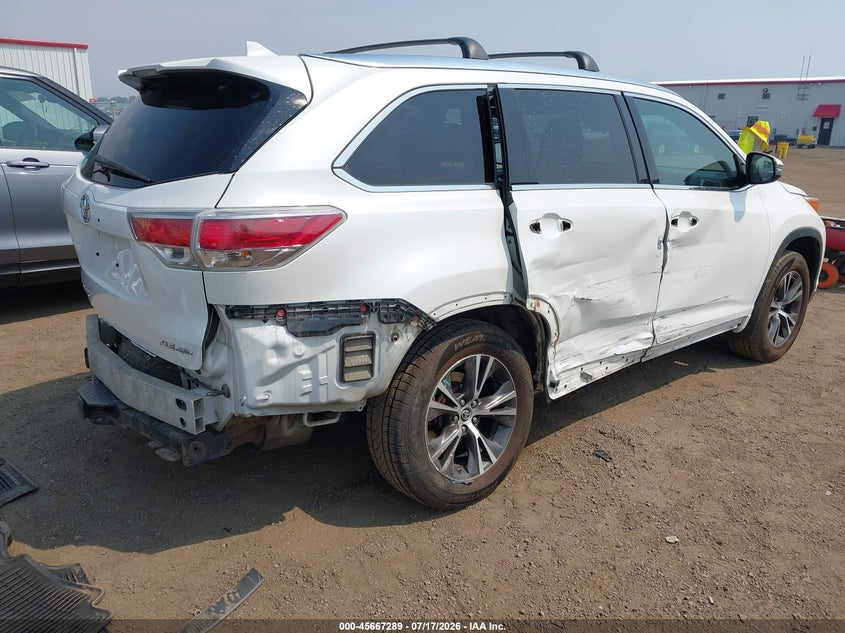 2016 Toyota Highlander VIN 5TDJKRFH1GS246014 IAAI salvage auction — RIGHT SIDE, Salvage Title, sold $3,050 on 2026-07-28 (photo 4)
