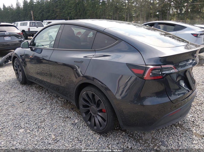 2025 Tesla Model y VIN 7SAYGDEF8SF265212 IAAI salvage auction — REAR END, Wait Title, sold $17,250 on 2026-09-02 (photo 3)