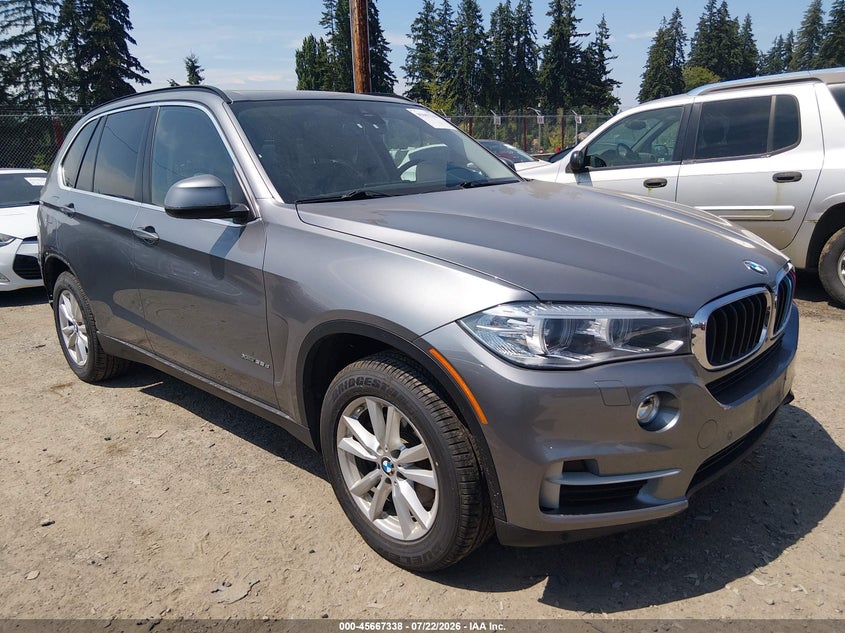 2015 BMW X5 VIN 5UXKS4C50F0N10390 IAAI salvage auction — REAR END, Bill Of Sale (Washington), sold $10,100 on 2026-08-01 (photo 1)