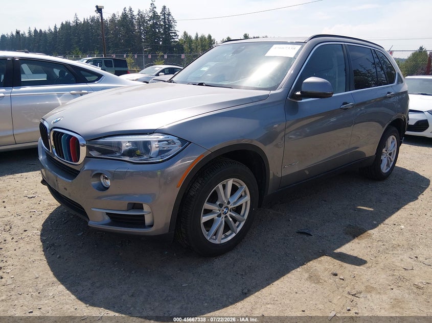 2015 BMW X5 VIN 5UXKS4C50F0N10390 IAAI salvage auction — REAR END, Bill Of Sale (Washington), sold $10,100 on 2026-08-01 (photo 2)