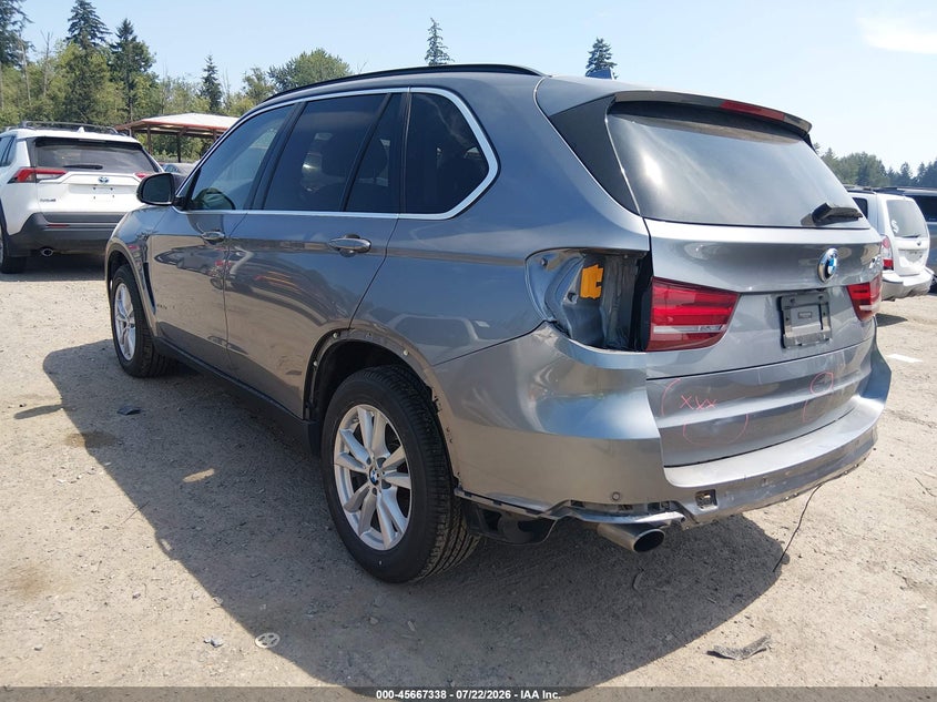2015 BMW X5 VIN 5UXKS4C50F0N10390 IAAI salvage auction — REAR END, Bill Of Sale (Washington), sold $10,100 on 2026-08-01 (photo 3)