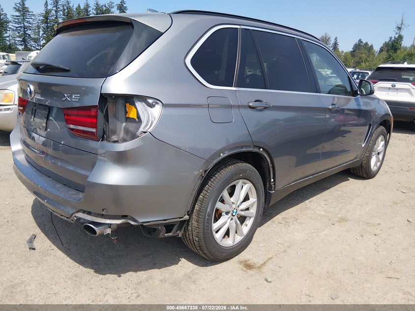 2015 BMW X5 VIN 5UXKS4C50F0N10390 IAAI salvage auction — REAR END, Bill Of Sale (Washington), sold $10,100 on 2026-08-01 (photo 4)