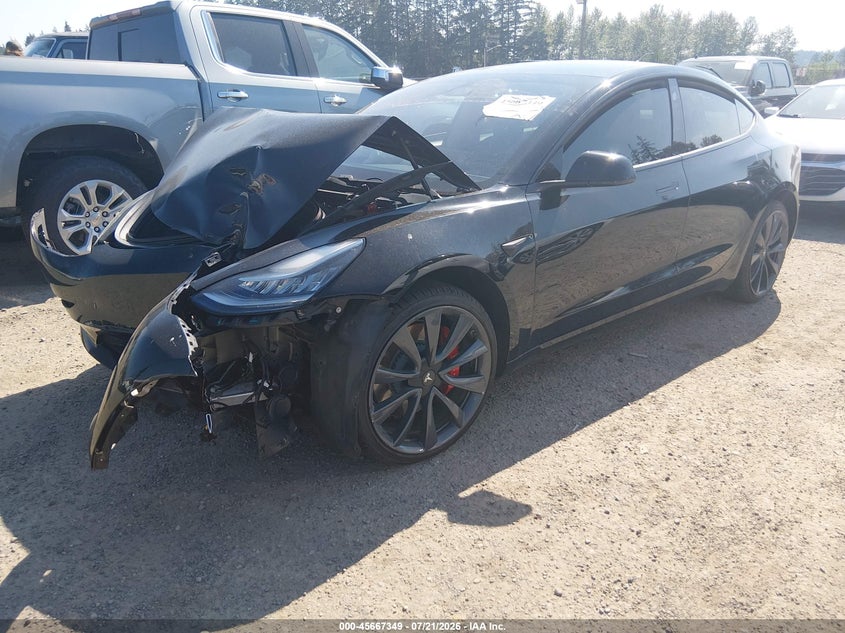 2019 Tesla Model 3 VIN 5YJ3E1EB4KF425675 IAAI salvage auction — NORMAL WEAR, Clear (Washington), sold $25 on 2026-07-29 (photo 2)