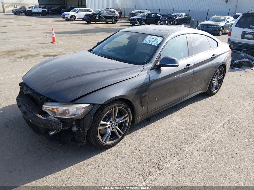 2016 BMW 4er VIN WBA4B1C58GG242400 IAAI salvage auction — FRONT END, Salvage Title, sold $4,225 on 2026-08-10 (photo 2)