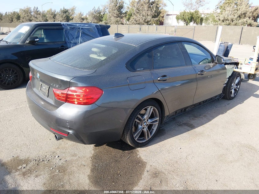 2016 BMW 4er VIN WBA4B1C58GG242400 IAAI salvage auction — FRONT END, Salvage Title, sold $4,225 on 2026-08-10 (photo 4)