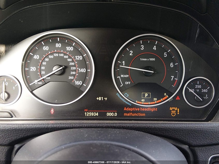 2016 BMW 4er VIN WBA4B1C58GG242400 IAAI salvage auction — FRONT END, Salvage Title, sold $4,225 on 2026-08-10 (photo 7)
