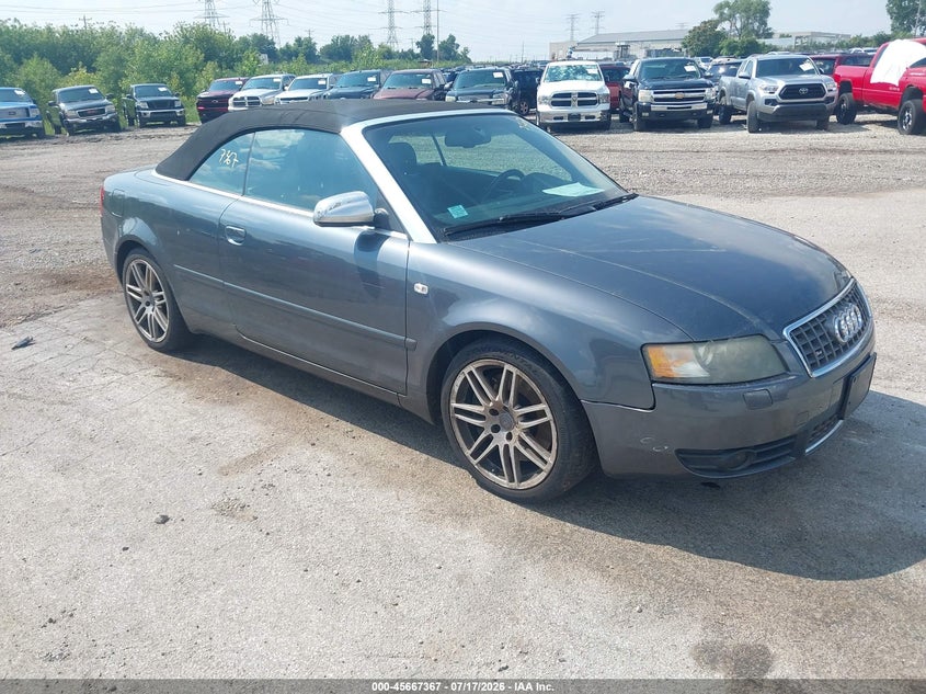 2005 Audi S4 VIN WUARL48H95K902693 IAAI salvage auction — NORMAL WEAR, Clear (Illinois), sold $25 on 2026-07-29 (photo 1)
