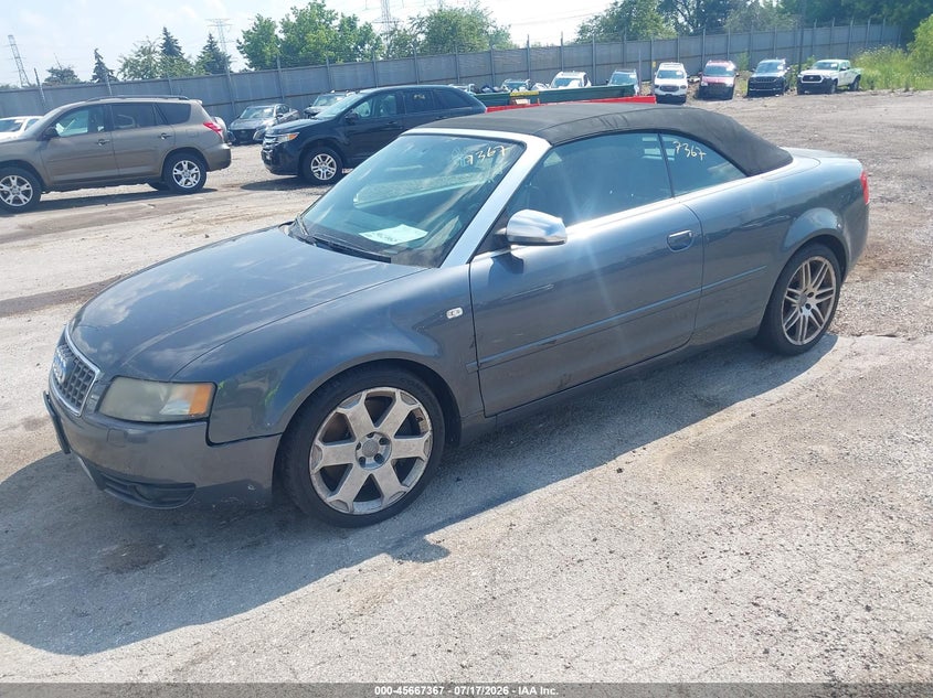 2005 Audi S4 VIN WUARL48H95K902693 IAAI salvage auction — NORMAL WEAR, Clear (Illinois), sold $25 on 2026-07-29 (photo 2)