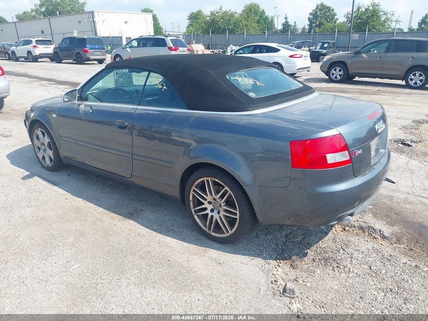 2005 Audi S4 VIN WUARL48H95K902693 IAAI salvage auction — NORMAL WEAR, Clear (Illinois), sold $25 on 2026-07-29 (photo 3)