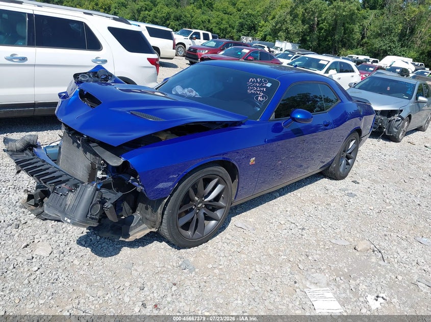 2019 Dodge Challenger VIN 2C3CDZFJ5KH750146 IAAI salvage auction — FRONT & REAR, Wait Title, sold $8,500 on 2026-10-15 (photo 2)