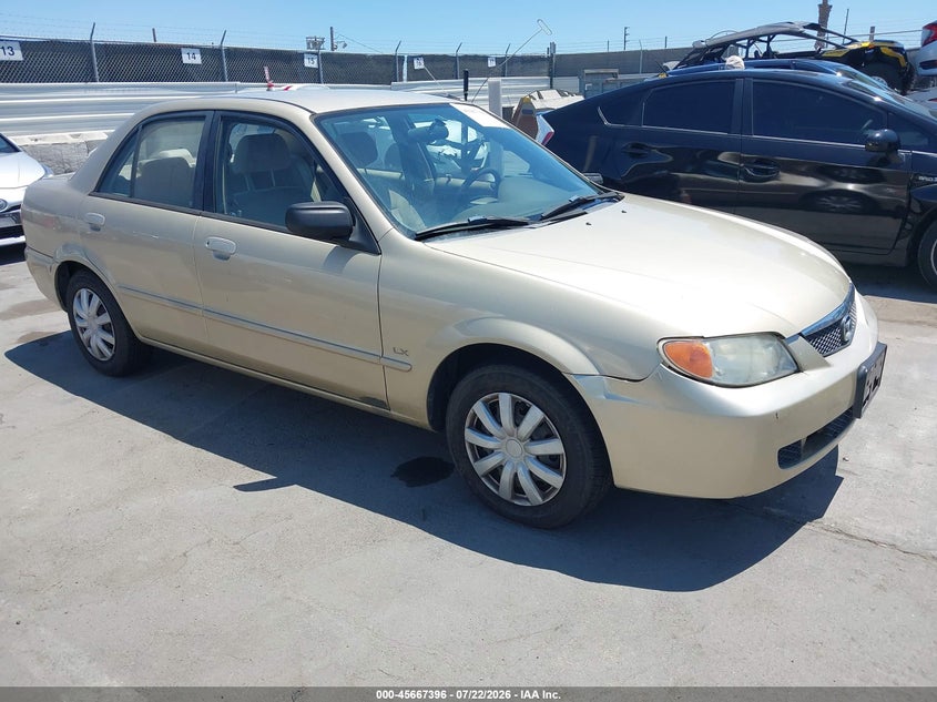 2001 Mazda Protege VIN JM1BJ222110424014 IAAI salvage auction — NORMAL WEAR, Clear - Dealer Only (California), sold $25 on 2026-07-29 (photo 1)