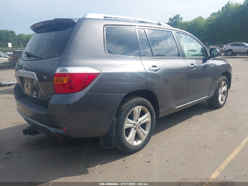 2008 Toyota Highlander VIN JTEES42A082053449 IAAI salvage auction — NORMAL WEAR, Clear (Connecticut), sold $1,300 on 2026-07-23 (photo 4)