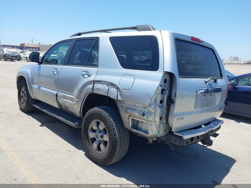 2007 Toyota 4runner VIN JTEZU14R478065919 IAAI salvage auction — REAR END, Salvage (California), sold $3,050 on 2026-07-29 (photo 3)