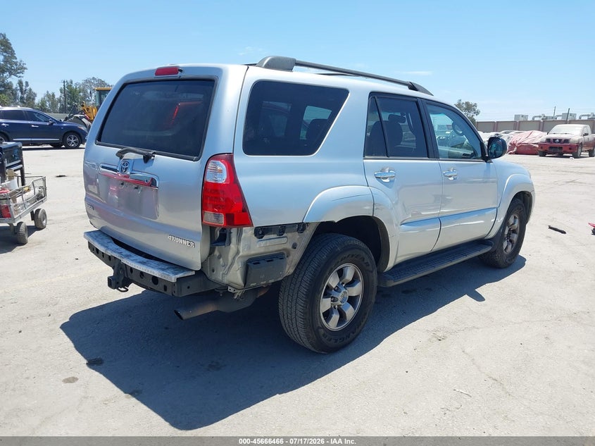 2007 Toyota 4runner VIN JTEZU14R478065919 IAAI salvage auction — REAR END, Salvage (California), sold $3,050 on 2026-07-29 (photo 4)