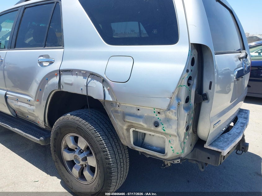 2007 Toyota 4runner VIN JTEZU14R478065919 IAAI salvage auction — REAR END, Salvage (California), sold $3,050 on 2026-07-29 (photo 6)