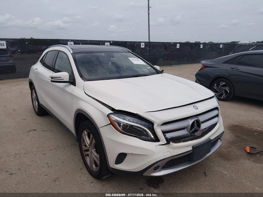 2016 Mercedes-benz Gla-klasse VIN WDCTG4EB2GJ211533 IAAI salvage auction — FRONT END, Salvage Title, sold $7,000 on 2026-09-02 (photo 1)