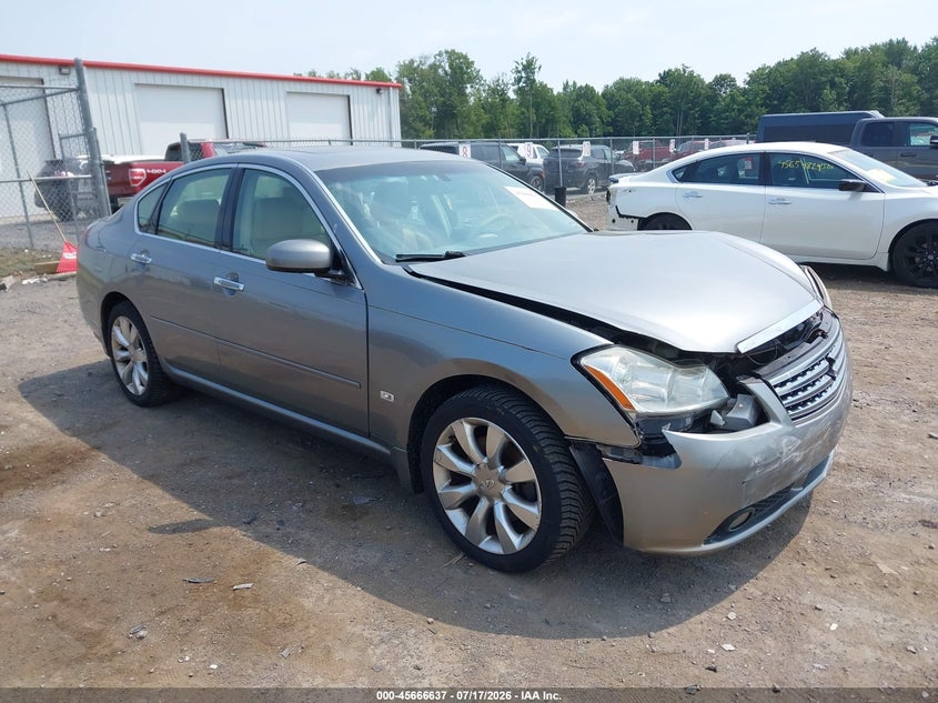 2007 Infiniti M35 VIN JNKAY01FX7M450790 IAAI salvage auction — FRONT END, Mv-907A (New York), sold $25 on 2026-07-28 (photo 1)
