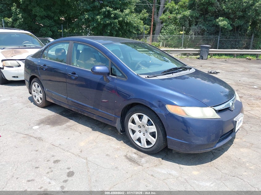 2008 Honda Civic VIN 1HGFA15588L076868 IAAI salvage auction — NORMAL WEAR, Clear (North Carolina), sold $25 on 2026-07-24 (photo 1)