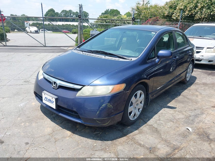 2008 Honda Civic VIN 1HGFA15588L076868 IAAI salvage auction — NORMAL WEAR, Clear (North Carolina), sold $25 on 2026-07-24 (photo 2)