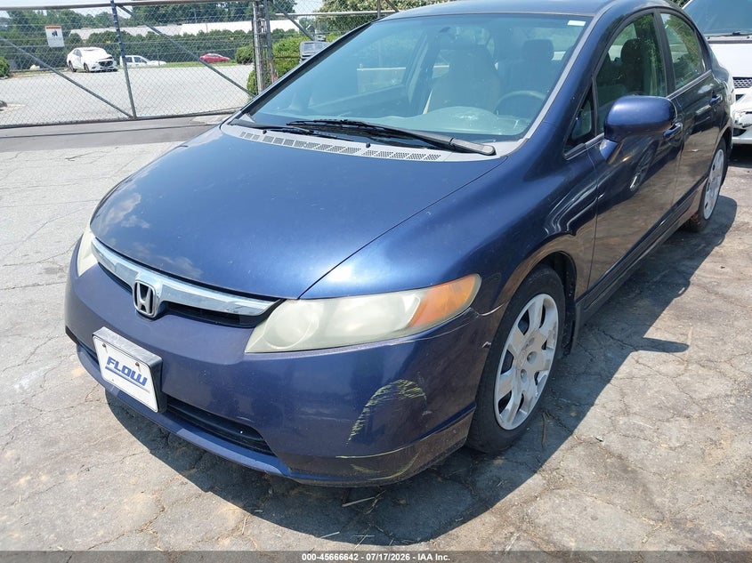 2008 Honda Civic VIN 1HGFA15588L076868 IAAI salvage auction — NORMAL WEAR, Clear (North Carolina), sold $25 on 2026-07-24 (photo 6)
