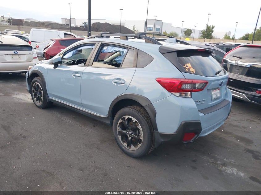 2021 Subaru Xv VIN JF2GTAPC9M8386373 IAAI salvage auction — RIGHT FRONT, Salvage Certificate (California), sold $1,450 on 2026-07-29 (photo 3)