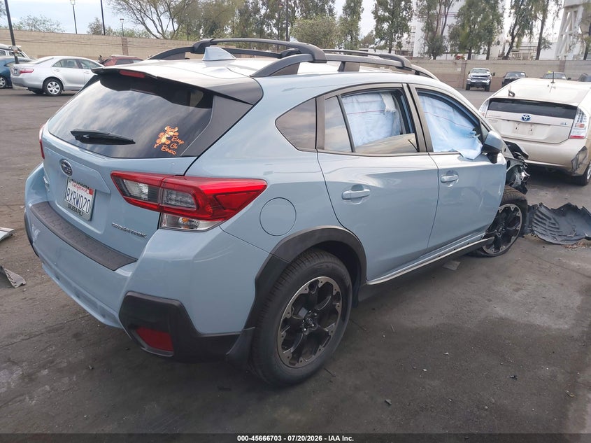 2021 Subaru Xv VIN JF2GTAPC9M8386373 IAAI salvage auction — RIGHT FRONT, Salvage Certificate (California), sold $1,450 on 2026-07-29 (photo 4)