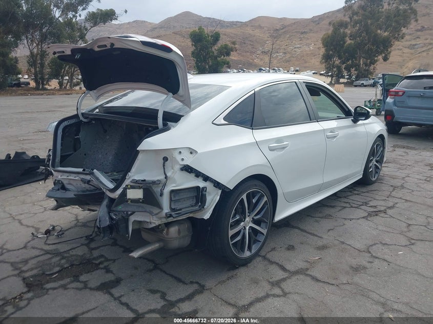2024 Honda Civic VIN 2HGFE1F91RH329937 IAAI salvage auction — REAR END, Wait Title, sold $7,300 on 2026-08-22 (photo 4)