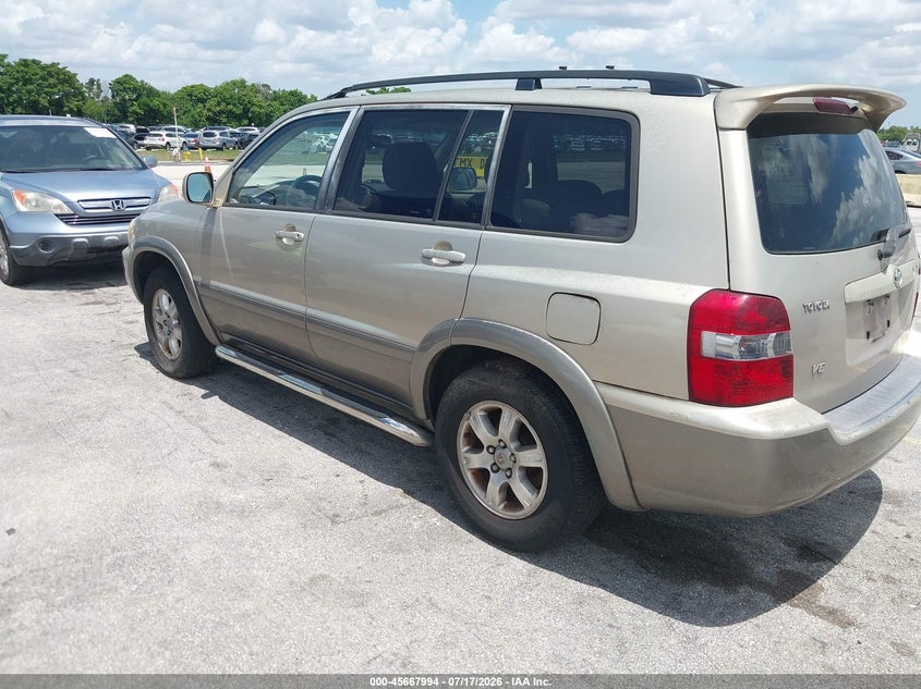 2004 Toyota Highlander VIN JTEDP21A840018294 IAAI salvage auction — NORMAL WEAR, Clear (Florida), sold $750 on 2026-07-23 (photo 3)