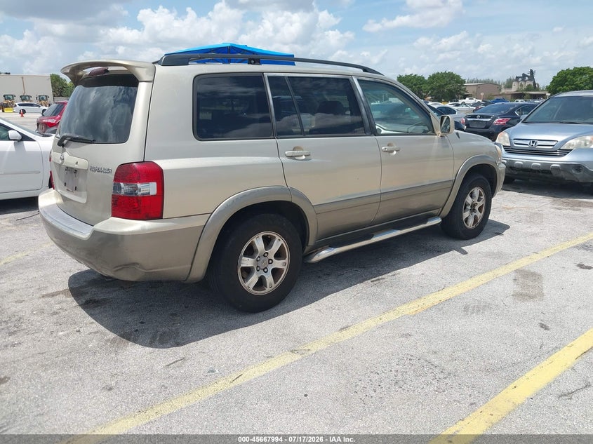 2004 Toyota Highlander VIN JTEDP21A840018294 IAAI salvage auction — NORMAL WEAR, Clear (Florida), sold $750 on 2026-07-23 (photo 4)