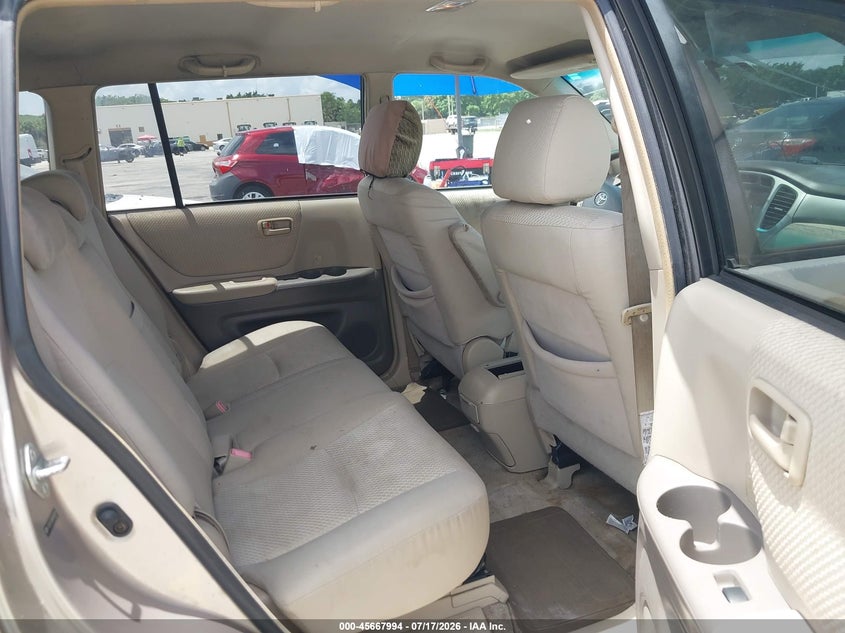 2004 Toyota Highlander VIN JTEDP21A840018294 IAAI salvage auction — NORMAL WEAR, Clear (Florida), sold $750 on 2026-07-23 (photo 8)