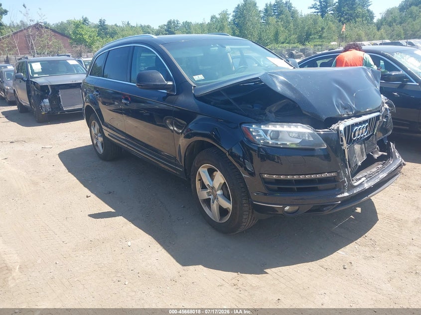 2014 Audi Q7 VIN WA1LGAFE5ED019574 IAAI salvage auction — FRONT END, Clear (Massachusetts), sold $775 on 2026-07-31 (photo 1)