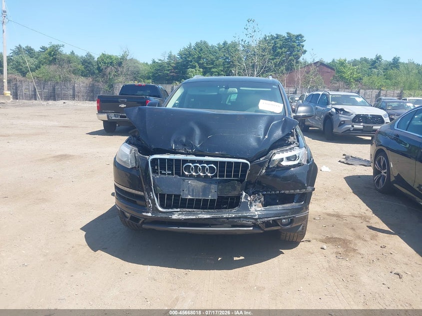 2014 Audi Q7 VIN WA1LGAFE5ED019574 IAAI salvage auction — FRONT END, Clear (Massachusetts), sold $775 on 2026-07-31 (photo 6)