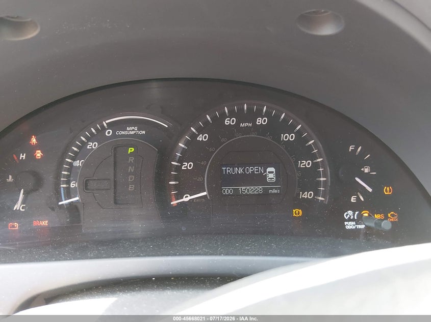 2007 Toyota Camry hybrid VIN JTNBB46K373034960 IAAI salvage auction — NORMAL WEAR, Clear (Pennsylvania), sold $1,100 on 2026-07-30 (photo 7)