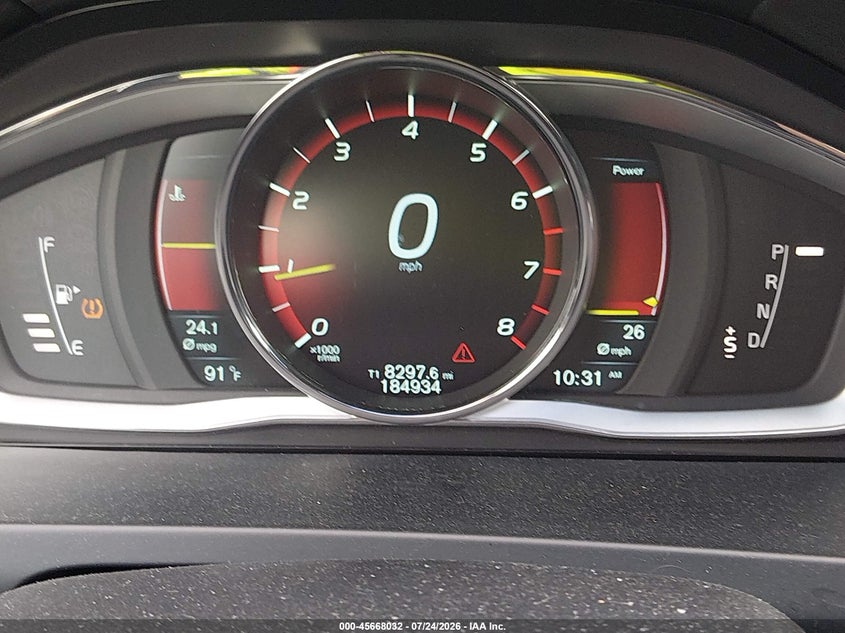 2015 Volvo V60 VIN YV140MEBXF1207429 IAAI salvage auction — LEFT FRONT, Salvage Title, sold $675 on 2026-08-17 (photo 7)