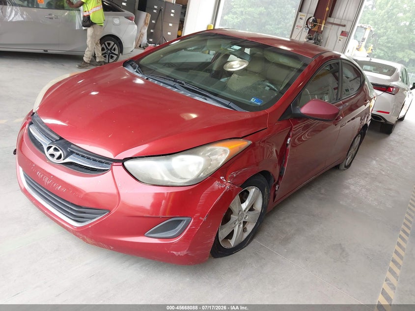 2011 Hyundai Elantra VIN KMHDH4AE0BU117077 IAAI salvage auction — NORMAL WEAR, Clear (Virginia), sold $125 on 2026-07-24 (photo 2)