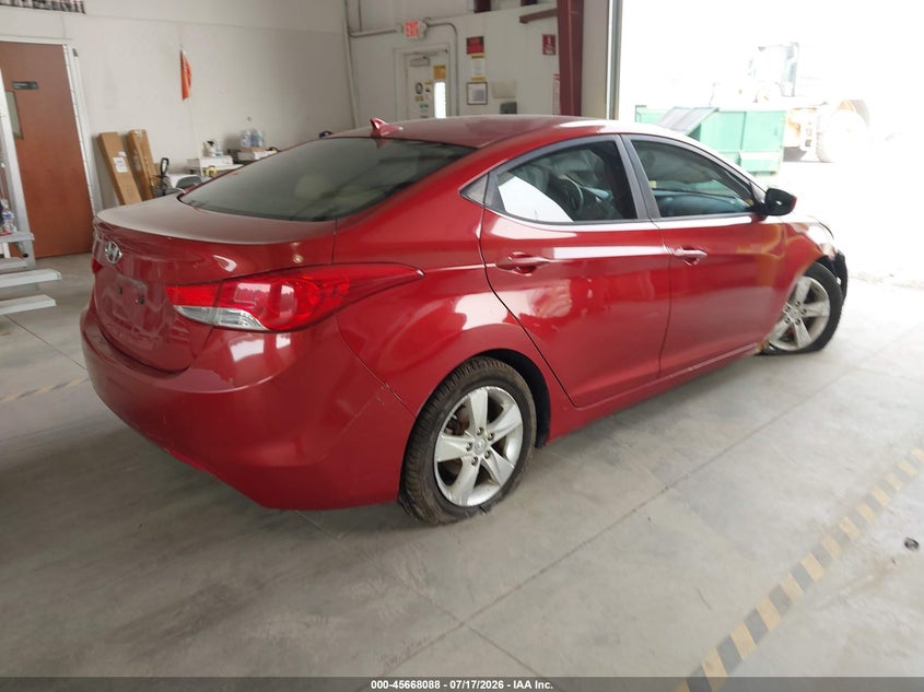 2011 Hyundai Elantra VIN KMHDH4AE0BU117077 IAAI salvage auction — NORMAL WEAR, Clear (Virginia), sold $125 on 2026-07-24 (photo 4)