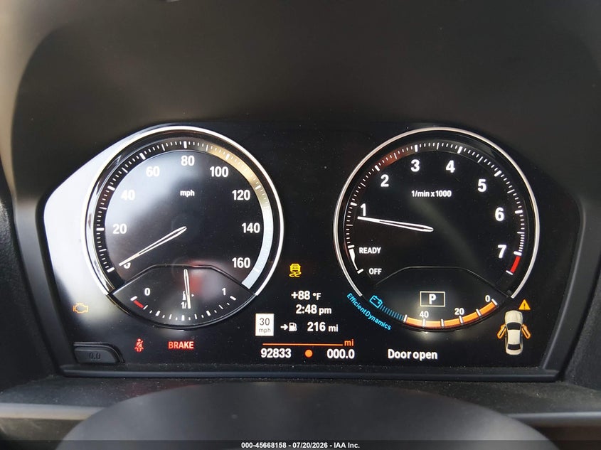 2017 BMW 2er VIN WBA2G3C33HV986714 IAAI salvage auction — FRONT END, Salvage Title, sold $9,200 on 2026-08-27 (photo 7)