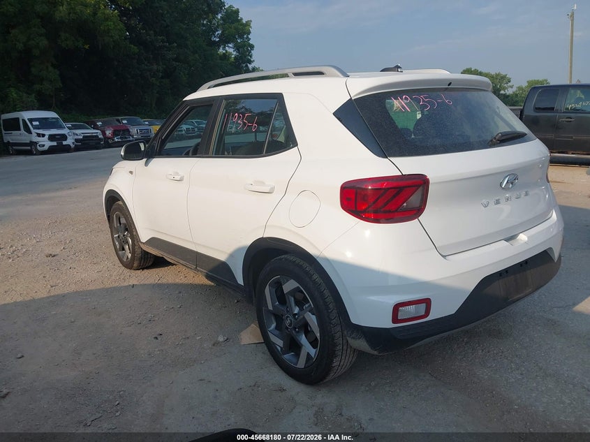 2026 Hyundai Venue VIN KMHRC8A39TU469697 IAAI salvage auction — FRONT END, Salvage Title, sold $9,100 on 2026-08-05 (photo 3)