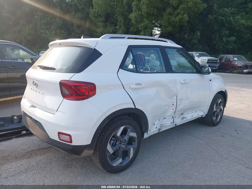 2026 Hyundai Venue VIN KMHRC8A39TU469697 IAAI salvage auction — FRONT END, Salvage Title, sold $9,100 on 2026-08-05 (photo 4)