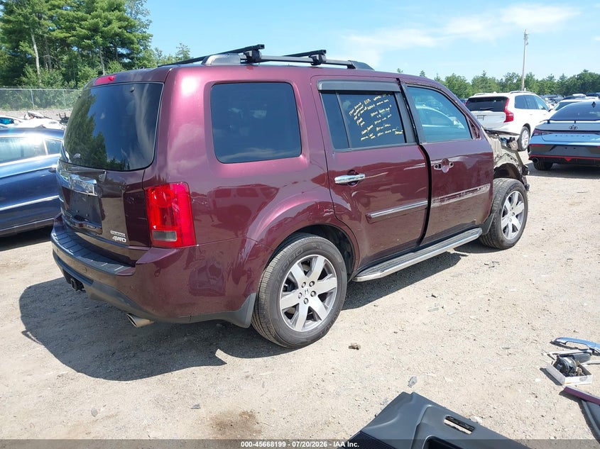 2014 Honda Pilot VIN 5FNYF4H95EB052356 IAAI salvage auction — FRONT END, Salvage Title, sold $525 on 2026-07-25 (photo 4)